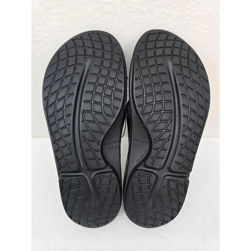 OOFOS Ooriginal Unisex Recovery Flip-Flops Thong Sandals Black M10 W12 New